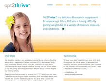 Tablet Screenshot of opt2thrive.com
